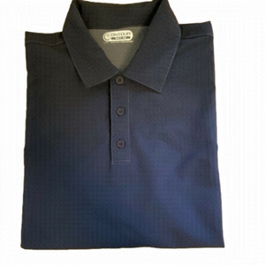 Men's dark blue OnTour collared short sleeve golf shirt size M